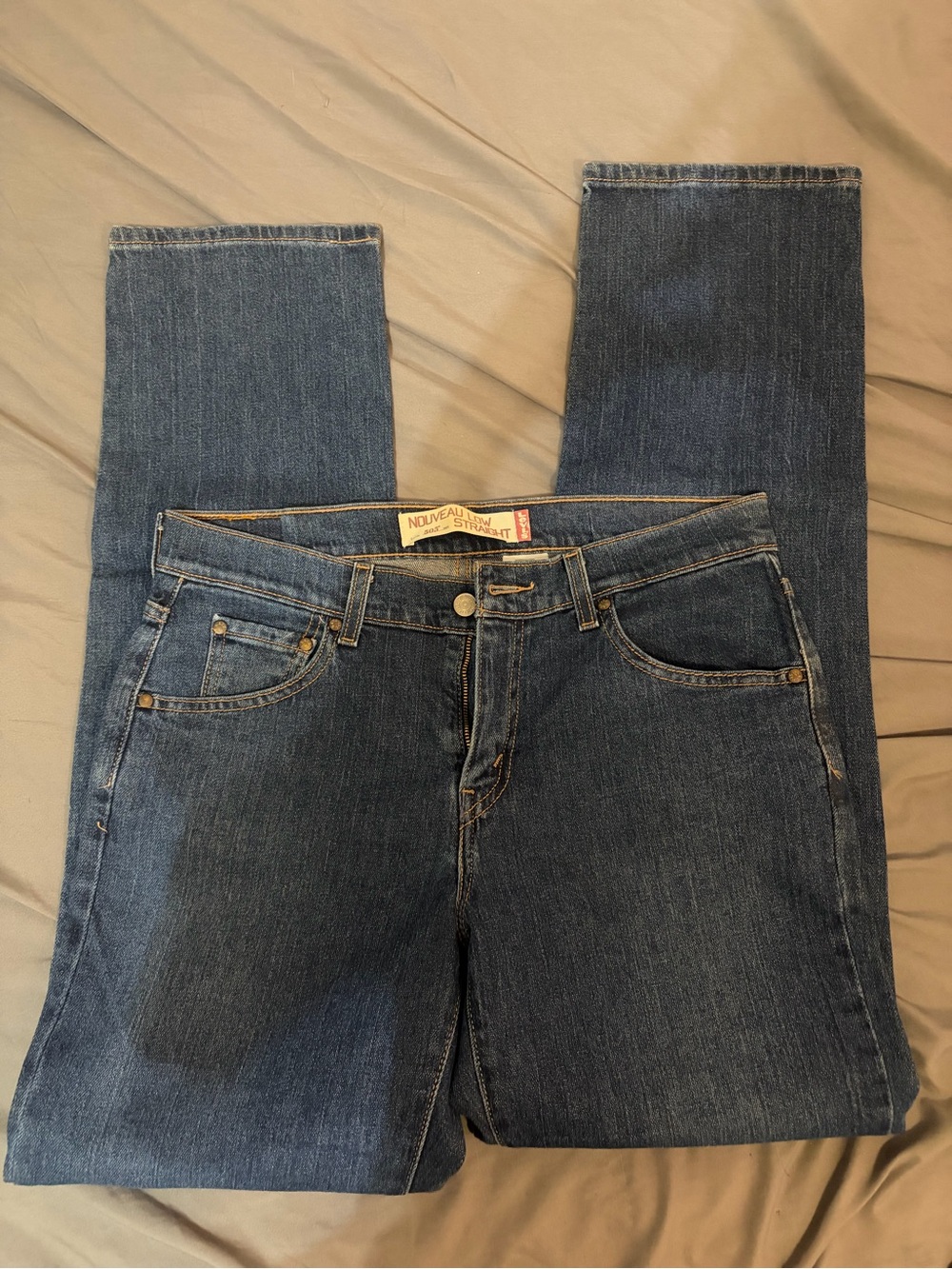 Levi's Women's Straight Leg Jeans in Blue Denim